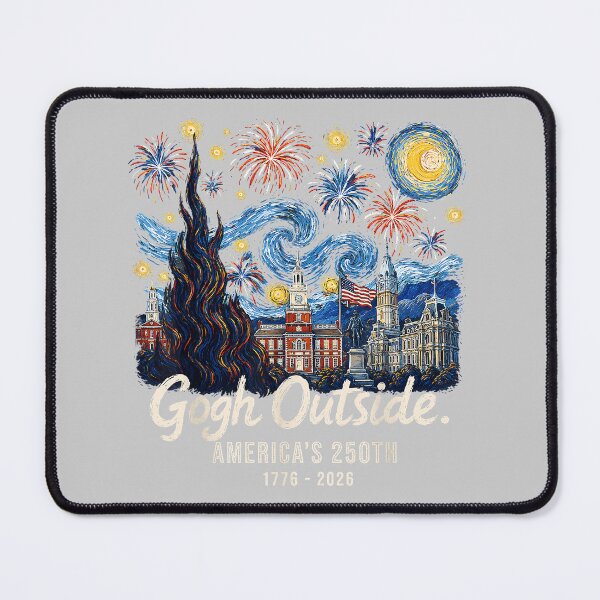 Item preview, Gogh Outside America's 250th 1776 2026 Starry Night USA designed and sold by mjohnson9.