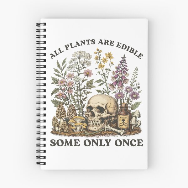 Item preview, All Plants Are Edible Some Only Once Vintage Skull designed and sold by charoen-design.