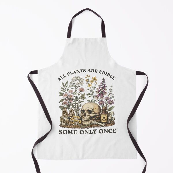 Item preview, All Plants Are Edible Some Only Once Vintage Skull designed and sold by charoen-design.
