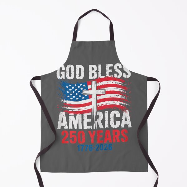Item preview, God Bless America 1776 2026 250 Years Christian Cross Flag designed and sold by KristineLi.