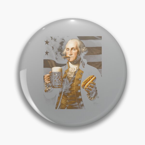 Item preview, Mens 4th of July Funny George Washington Beer Hot Dog American Performance designed and sold by ArleneRowe.