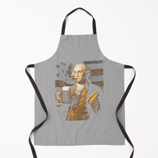 Item preview, Mens 4th of July Funny George Washington Beer Hot Dog American Performance designed and sold by ArleneRowe.