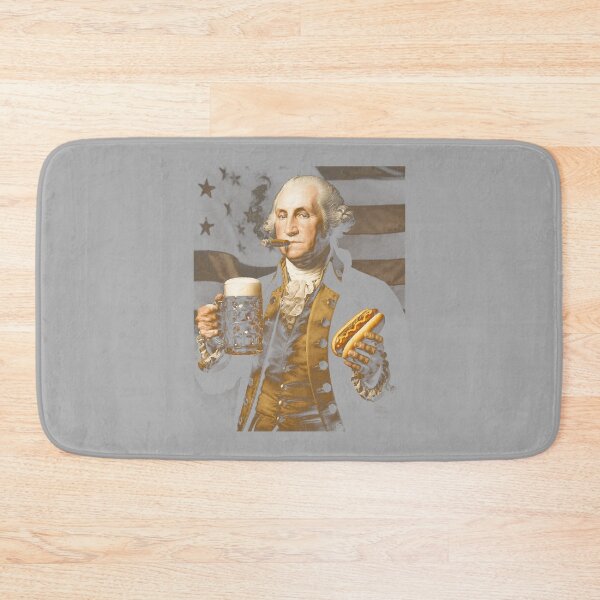 Item preview, Mens 4th of July Funny George Washington Beer Hot Dog American Performance designed and sold by ArleneRowe.