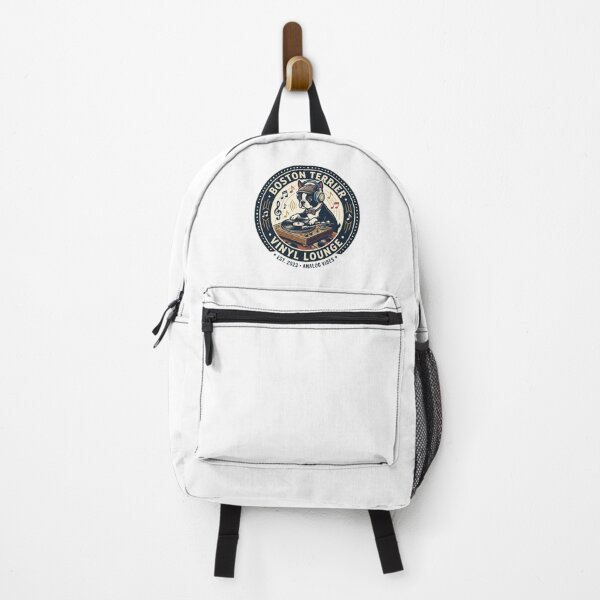 Item preview, Boston Terrier Vinyl Lounge Retro Record Player Dog designed and sold by PictoVibe.