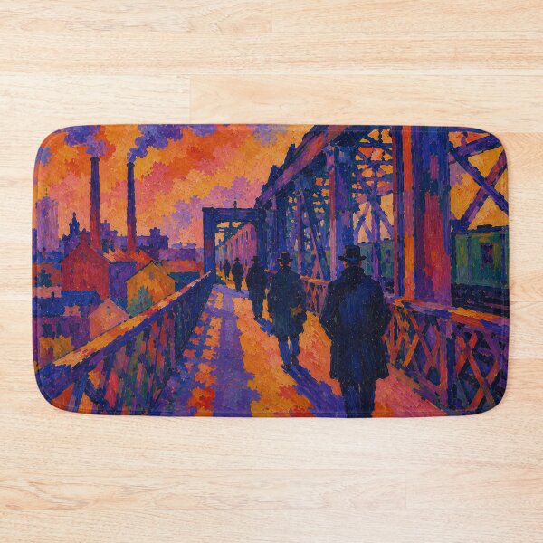 Item preview, Shadowed Figures walking over a Railway Bridge designed and sold by Kipepeo2025.