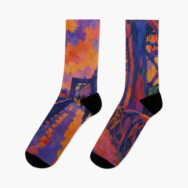Item preview, Shadowed Figures walking over a Railway Bridge designed and sold by Kipepeo2025.