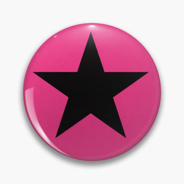 Item preview, Black star with pink background  designed and sold by alleycatt111.