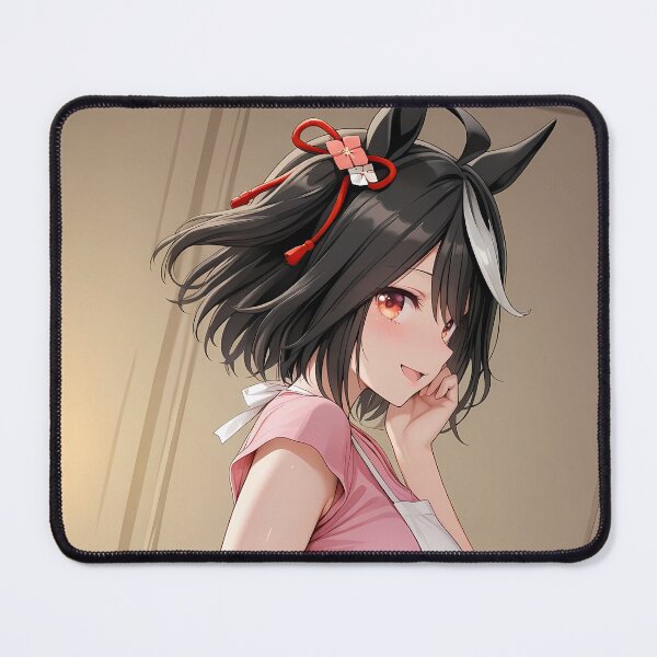 Item preview, Kitasan Black Uma Musume Pink Apron Side Glance designed and sold by MicaheHaffner.
