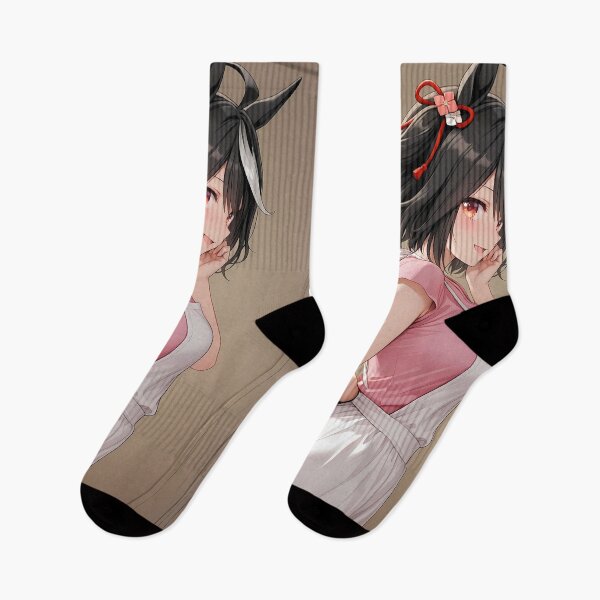 Item preview, Kitasan Black Uma Musume Pink Apron Side Glance designed and sold by MicaheHaffner.