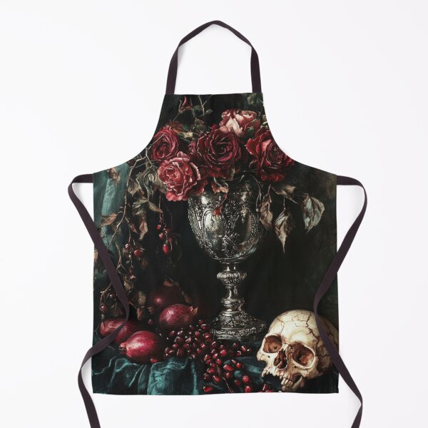 Item preview, Gothic Still Life Art | Dark Floral Skull Print designed and sold by GSizzle1.