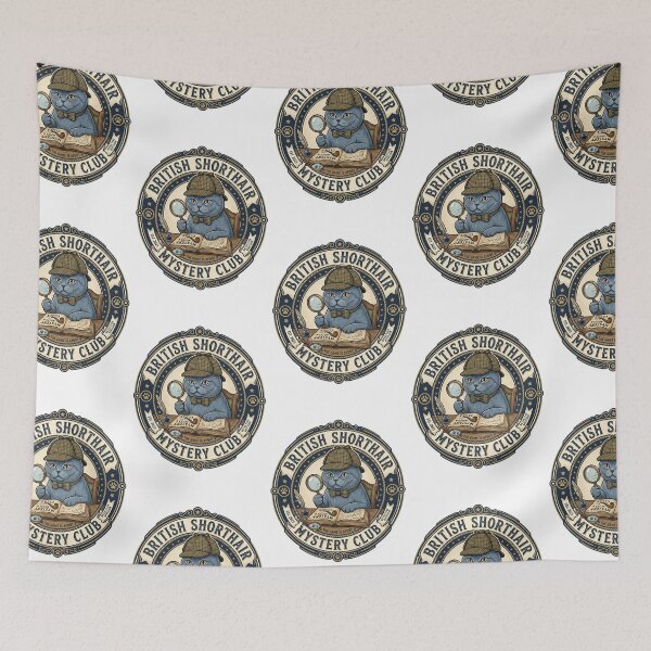Item preview, British Shorthair Mystery Club Detective True Crime Cat designed and sold by PictoVibe.