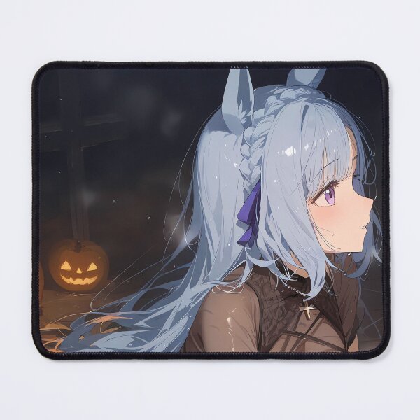 Item preview, Mejiro Ardan Uma Musume Halloween Side Profile Pumpkin Glow designed and sold by MicaheHaffner.