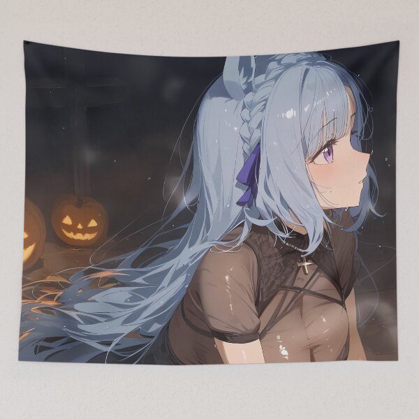 Item preview, Mejiro Ardan Uma Musume Halloween Side Profile Pumpkin Glow designed and sold by MicaheHaffner.