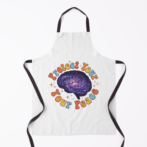 Item preview, Protect Your Peace Celestial Galaxy Brain Retro Typography designed and sold by pattman.