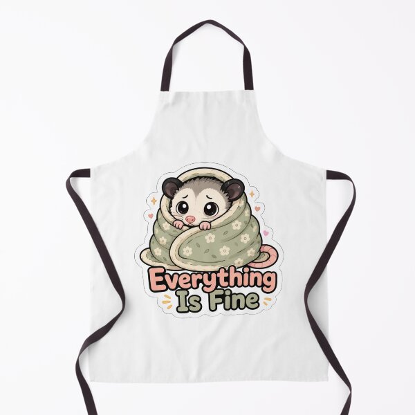 Item preview, Everything Is Fine Possum Shirt | Cute Anxious Possum in Blanket Funny Mental Health Meme Gift designed and sold by MrDev.