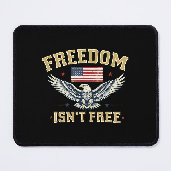 Item preview, Freedom Isn't Free USA Flag Eagle Independence Day July 4th designed and sold by thomas-frame.