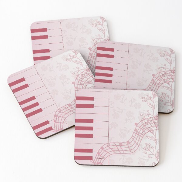 Item preview, red piano vintage style pattern designed and sold by meuliasshop.