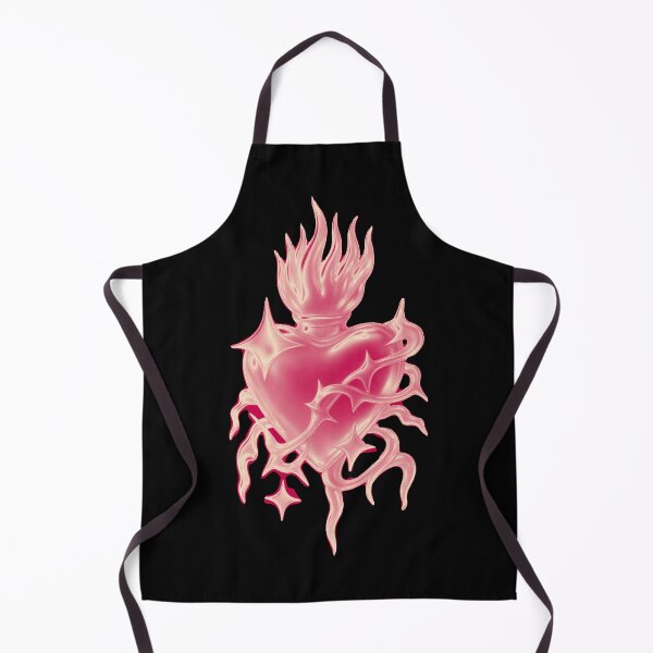 Item preview, Glossy Pink Chrome Sacred Heart Y2K Aesthetic designed and sold by Ideniquo.