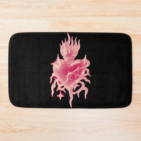 Item preview, Glossy Pink Chrome Sacred Heart Y2K Aesthetic designed and sold by Ideniquo.