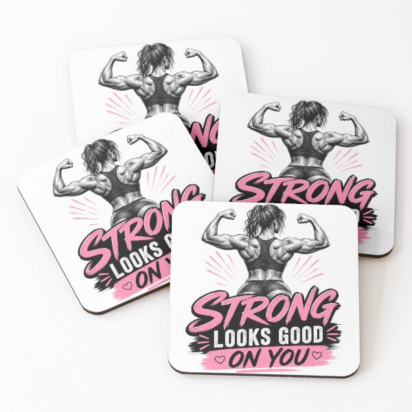 Item preview, Strong Looks Good On You Funny Female Gym Workout designed and sold by Digistore1221.