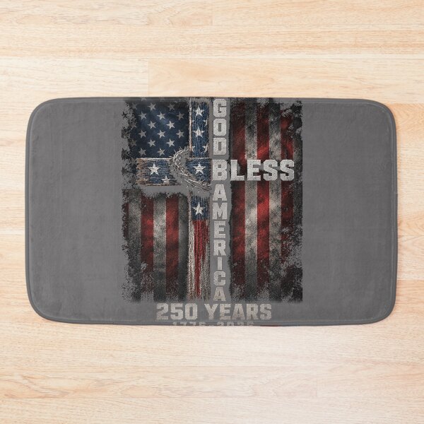 Item preview, God Bless America 250 Years 1776 2026 Christian Cross Flag men designed and sold by KristineLi.