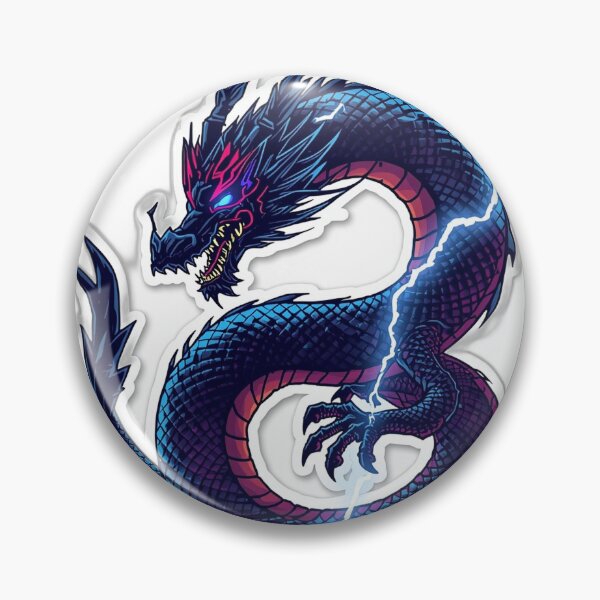 Item preview, Storm Coil Dragon — Japanese Mythology Art designed and sold by Tokyo Neo Noir Collective .