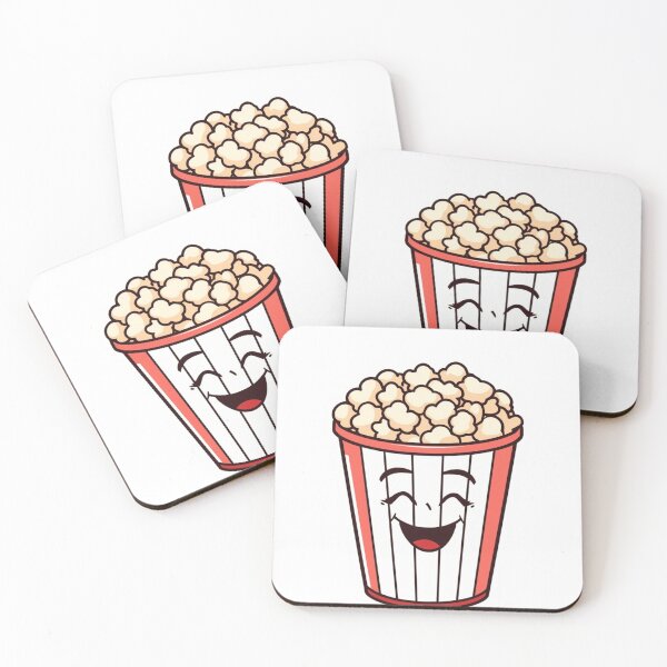 Item preview, Happy Popcorn – Cute Kawaii Cartoon Popcorn designed and sold by ColorJoyStudio.