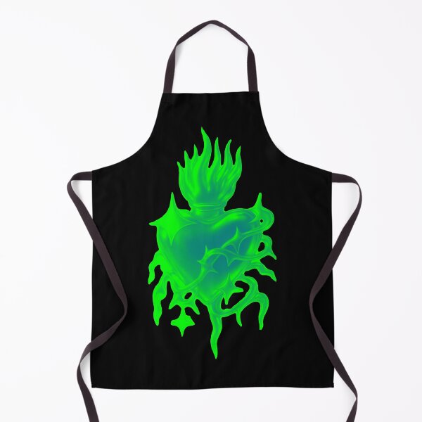 Item preview, Acid Green Neon Sacred Heart Cyber Rave Art designed and sold by Ideniquo.
