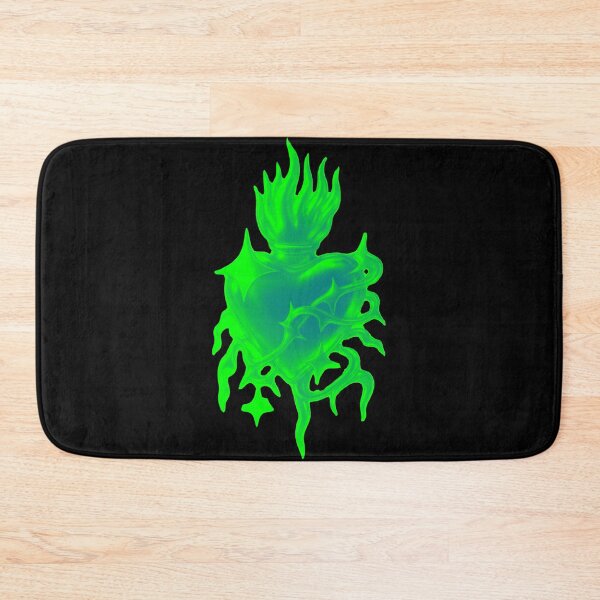 Item preview, Acid Green Neon Sacred Heart Cyber Rave Art designed and sold by Ideniquo.