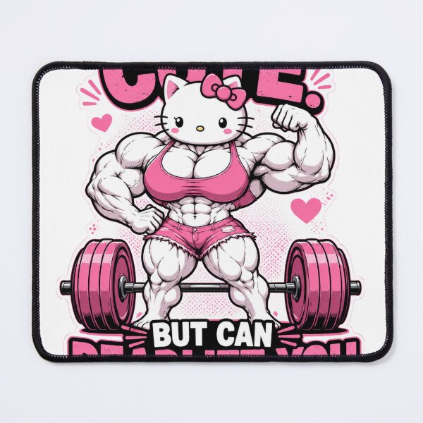Item preview, Cute But Can Deadlift You Funny Kawaii Gym Workout designed and sold by Digistore1221.
