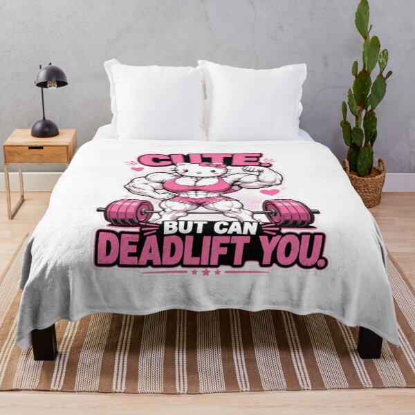 Item preview, Cute But Can Deadlift You Funny Kawaii Gym Workout designed and sold by Digistore1221.
