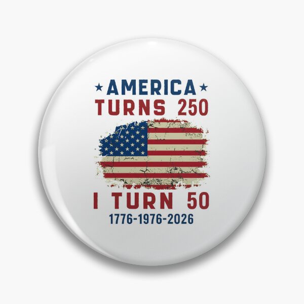 Item preview, Funny America Turns 250 I Turn 50 1976 50th Birthday designed and sold by thomas-frame.