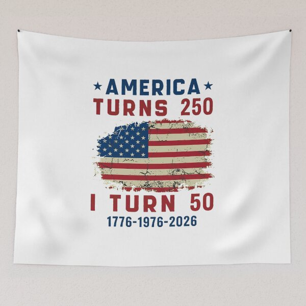 Item preview, Funny America Turns 250 I Turn 50 1976 50th Birthday designed and sold by thomas-frame.