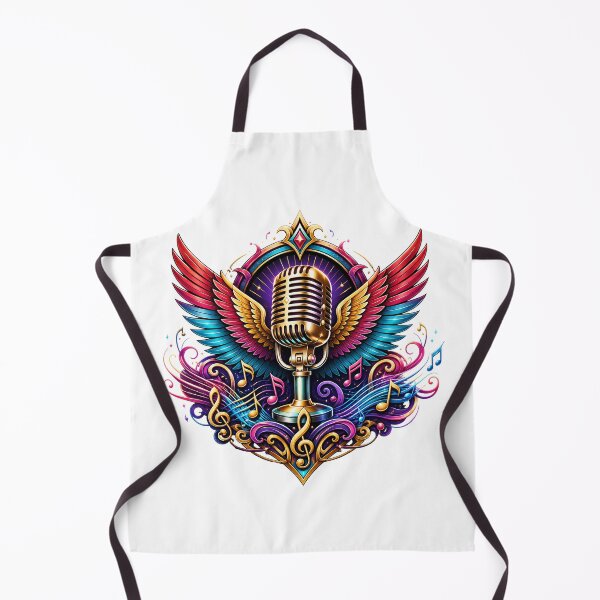 Item preview, Winged Vintage Microphone designed and sold by syotos-ai.