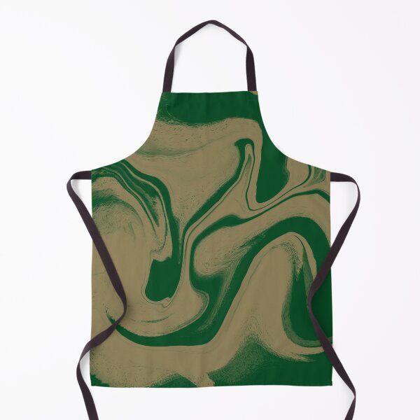 Item preview, Emerald and Sand Beige Fluid Marble - Earthy Abstract designed and sold by CaramelCo.