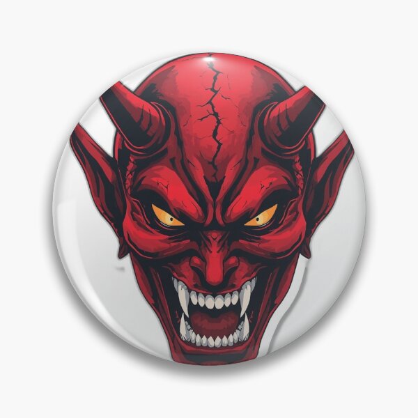 Item preview, Crimson Oni Mask — Japanese Yokai Art designed and sold by Tokyo Neo Noir Collective .