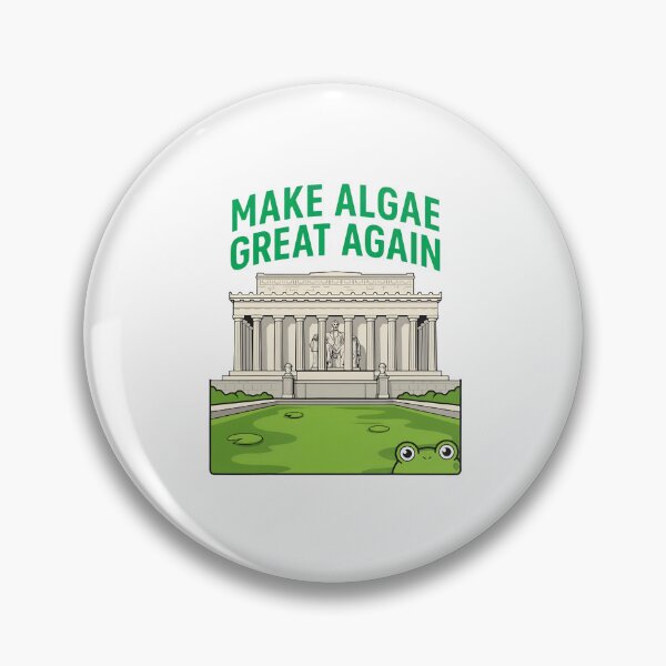 Item preview, Funny Make Algae Great Again Lincoln Reflecting Pool Frog designed and sold by thomas-frame.