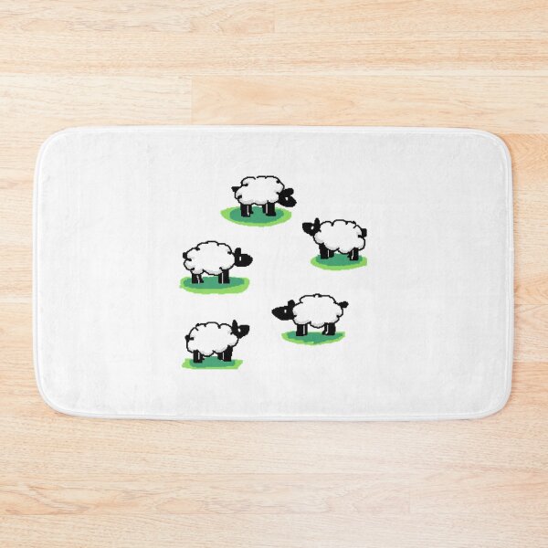 Item preview, Counting Sheep Cute Fluffy Lamb Flock Art designed and sold by Aryvisual.