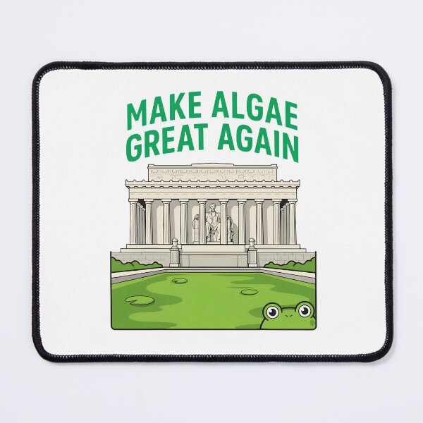 Item preview, Funny Make Algae Great Again Lincoln Reflecting Pool Frog designed and sold by thomas-frame.