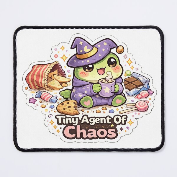 Item preview, Tiny Agent of Chaos Frog Wizard Shirt | Cute Chaos Goblin Frog Witch Kawaii Fantasy Gift designed and sold by MrDev.