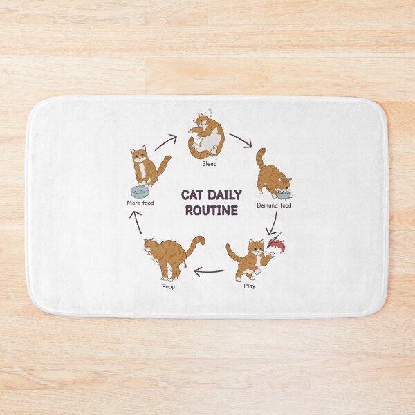 Item preview, Cat Daily Routine designed and sold by Amberein.