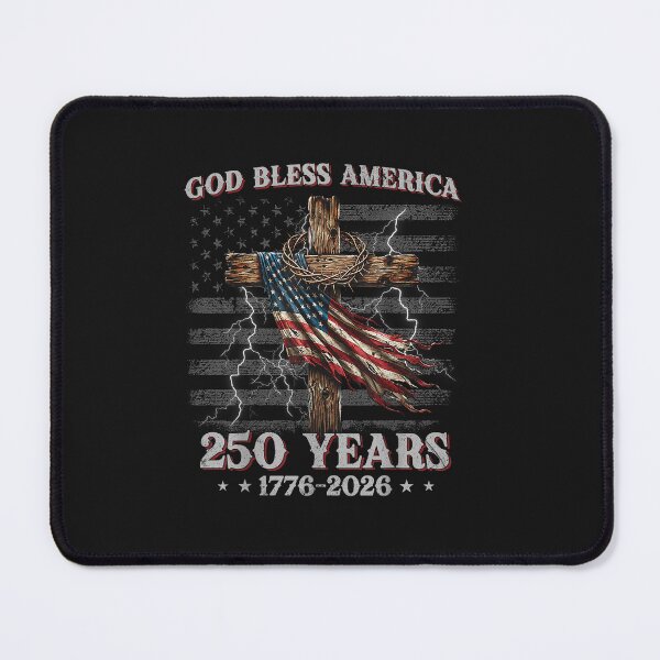 Item preview, God Bless America Christian Cross Flag 250 Years 1776 2026_3 designed and sold by FrankIsabel.