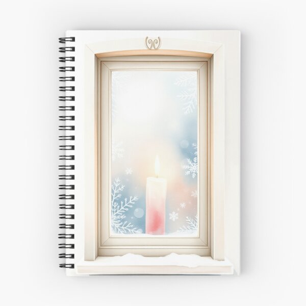 Item preview, Cozy Winter Window Candle Illustration designed and sold by Vida e Arte.