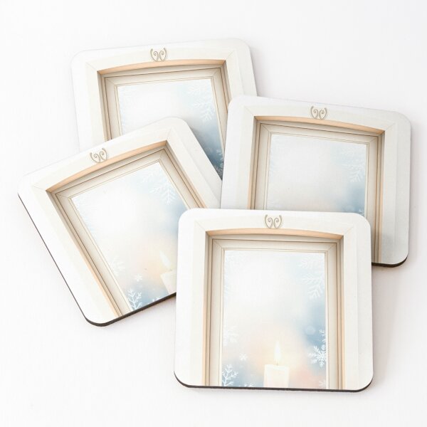 Item preview, Cozy Winter Window Candle Illustration designed and sold by Vida e Arte.