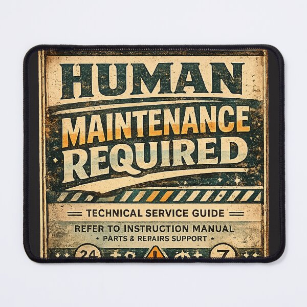 Item preview, Human Maintenance Required - Funny Exhausted Worker Design designed and sold by JustResultsCo.