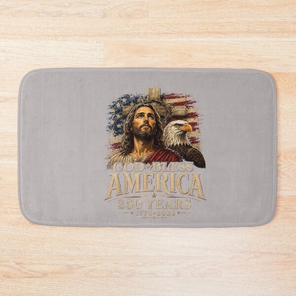 Item preview, Jesus God Bless America 250th Anniversary Bald Eagle US Flag designed and sold by mjohnson9.