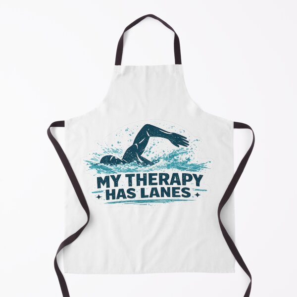 Item preview, My Therapy Has Lanes Funny Swimming Swimmer Motivation designed and sold by Digistore1221.