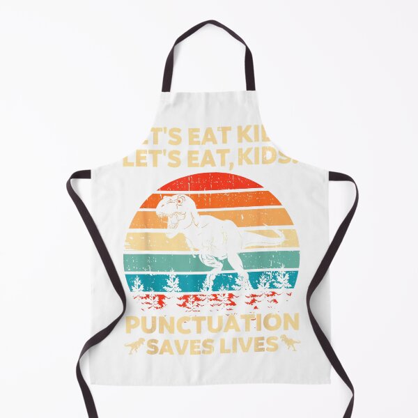 Item preview, Let's Eat Kids Punctuation Saves Lives Funny Grammar Dino T-Shirt designed and sold by rawr00.