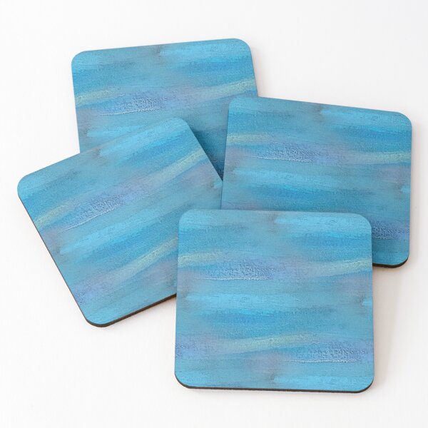 Item preview, Bright Painterly Abstract Landscape in Blue designed and sold by Artistestella.