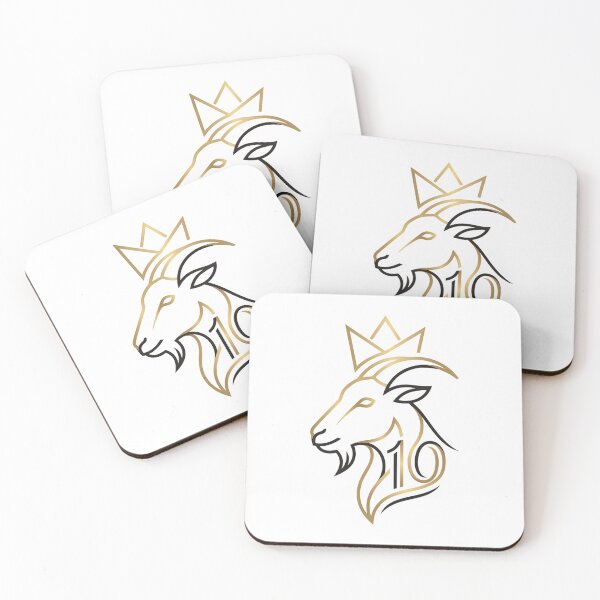 Item preview, Minimalist Gold GOAT 10 Crown Modern Soccer Art designed and sold by pattman.